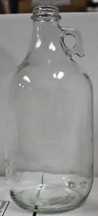 1/2 Gallon Clear Glass Jug, Single