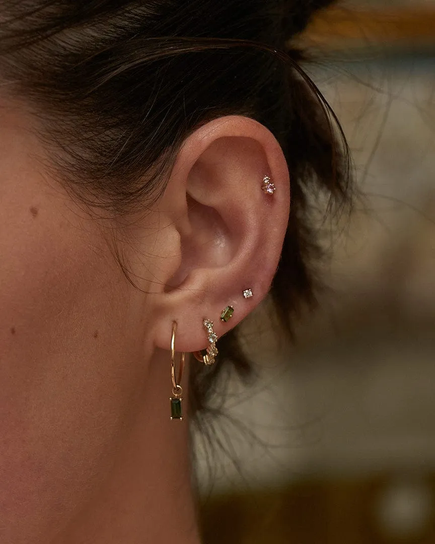 14kt Gold Tourmaline Stud Earrings