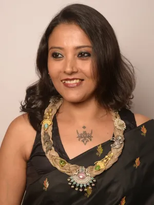 Ajaya Jute Ornamental Necklace & Earrings set