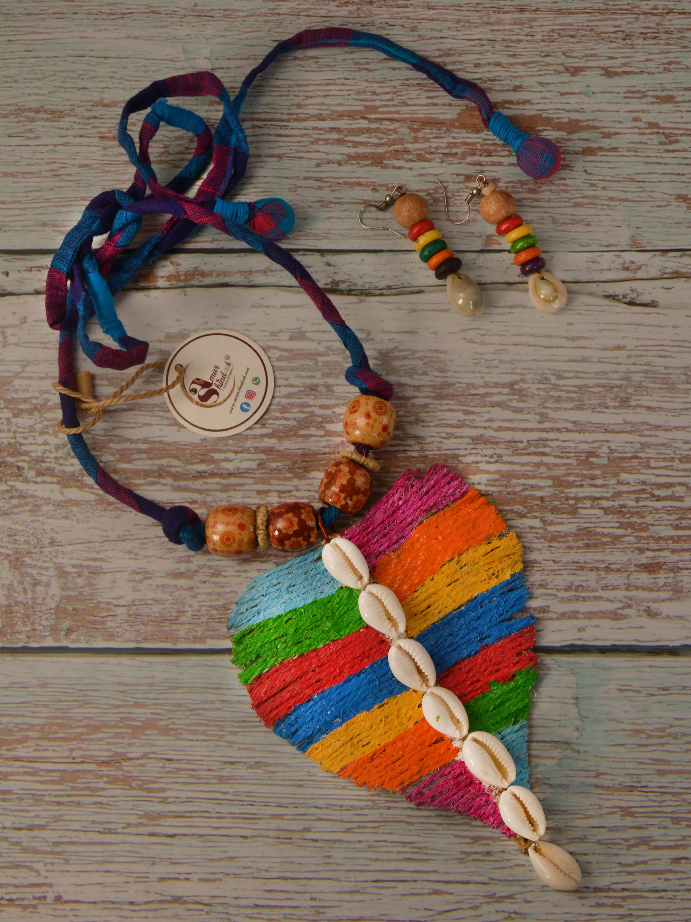 Alisha Jute Necklace & Earrings set