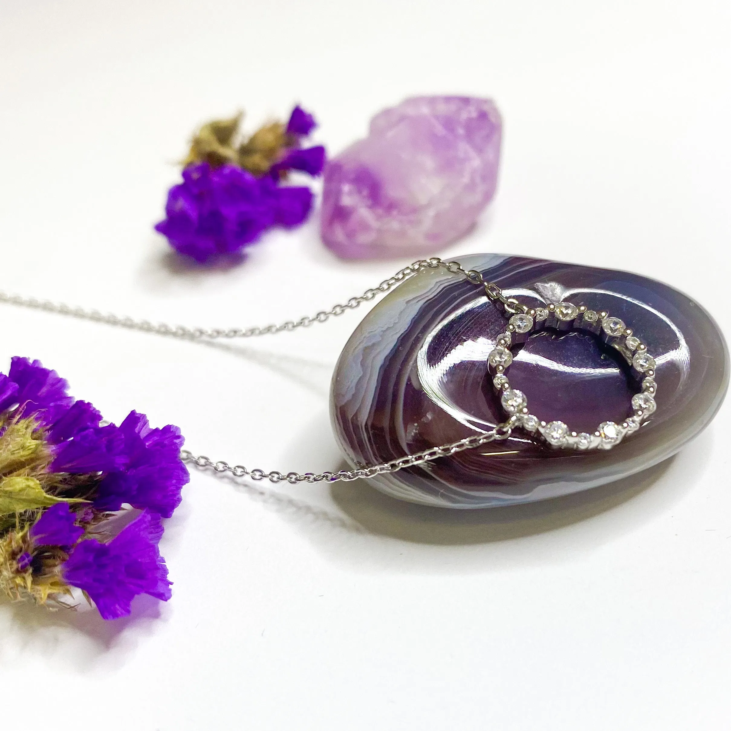 Alma Cubic Zirconia Sterling Silver Pendant
