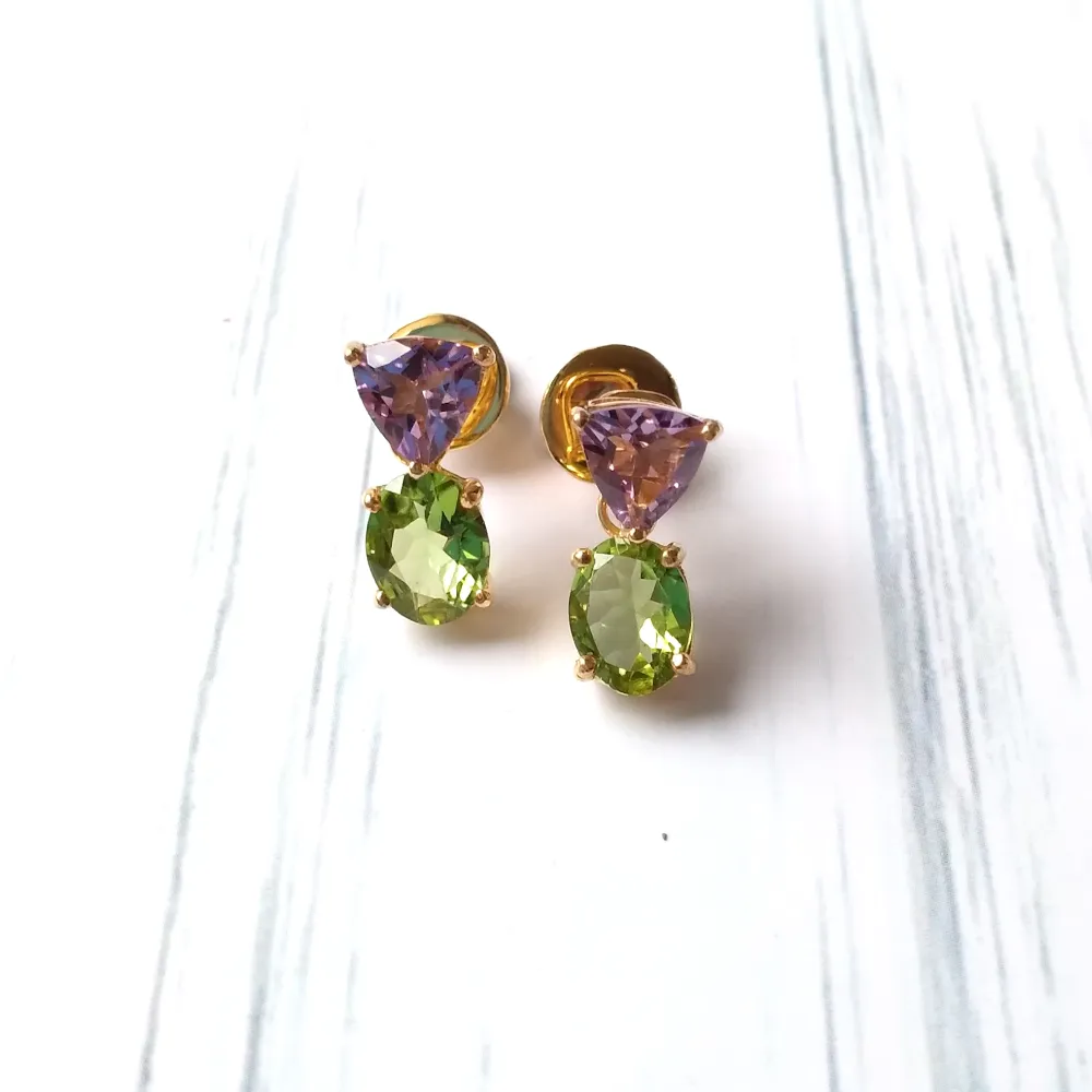 Amethyst & Peridot Separates Earrings