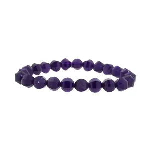 Amethyst Faceted Mirror Ball 8mm