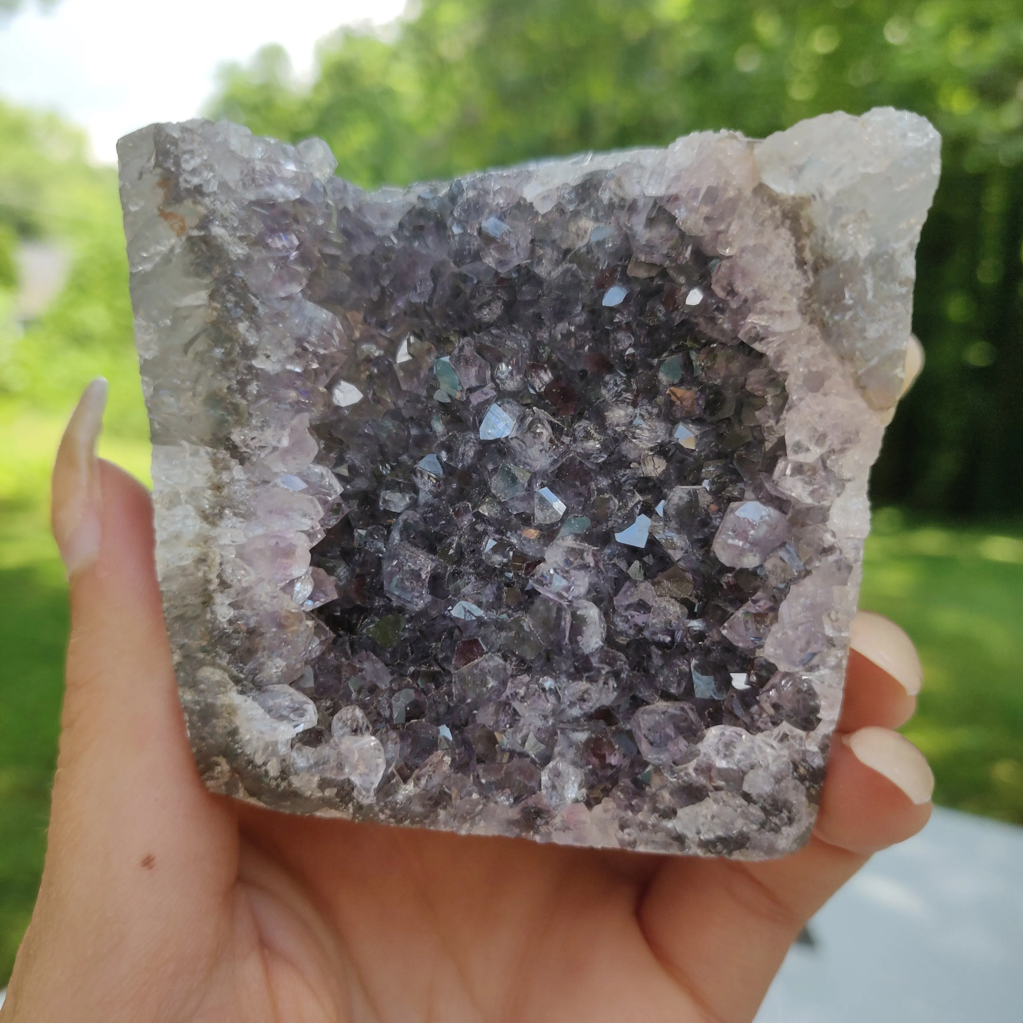 Amethyst Geode Free Form, Cut Base (#8)