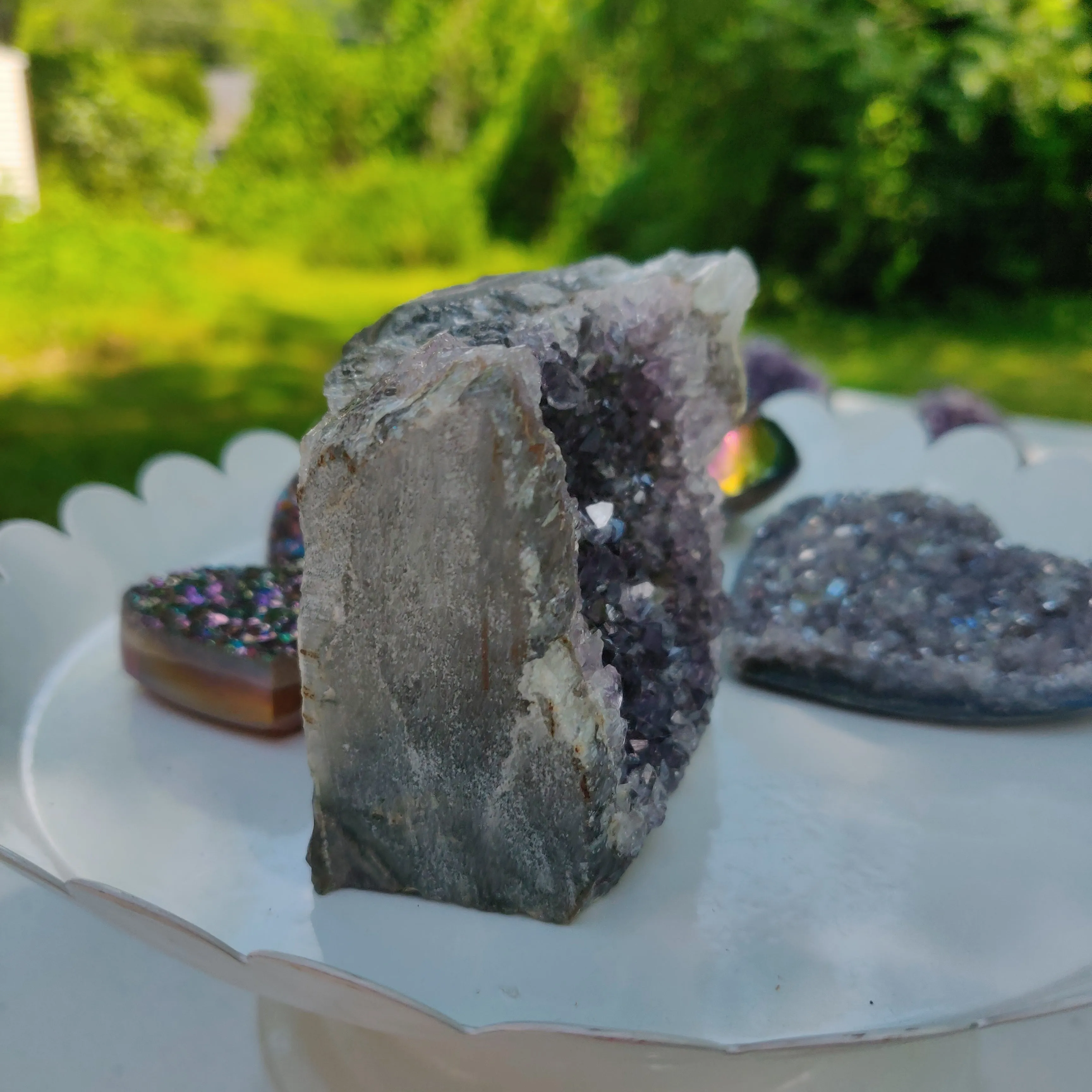 Amethyst Geode Free Form, Cut Base (#8)