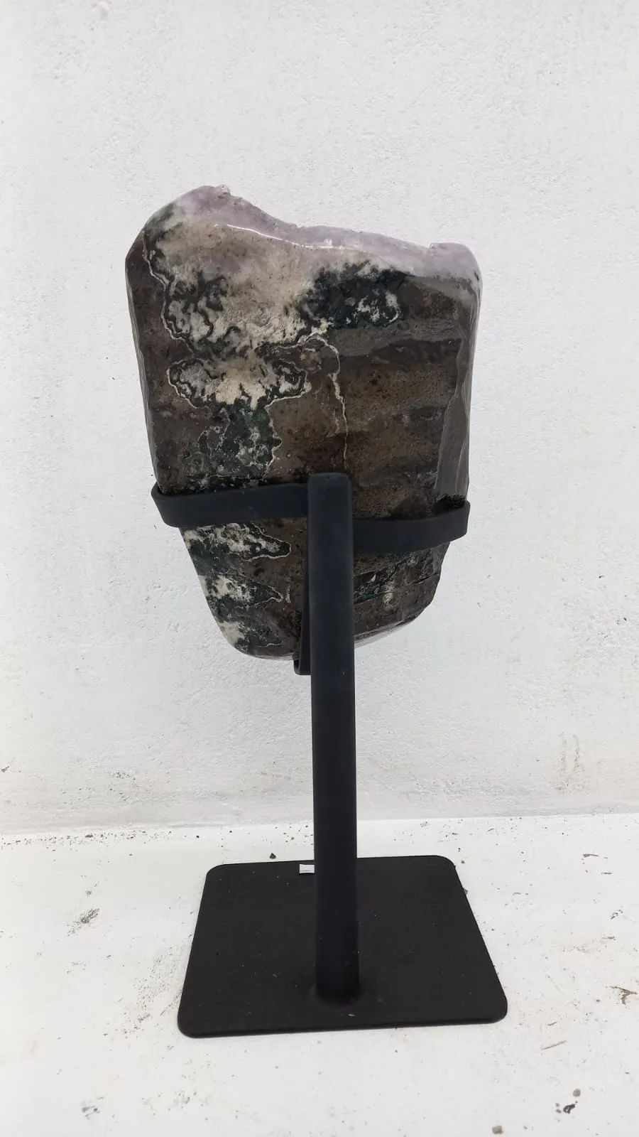 Amethyst Geode from Brazil on Custom Stand- 16" / 15 lbs