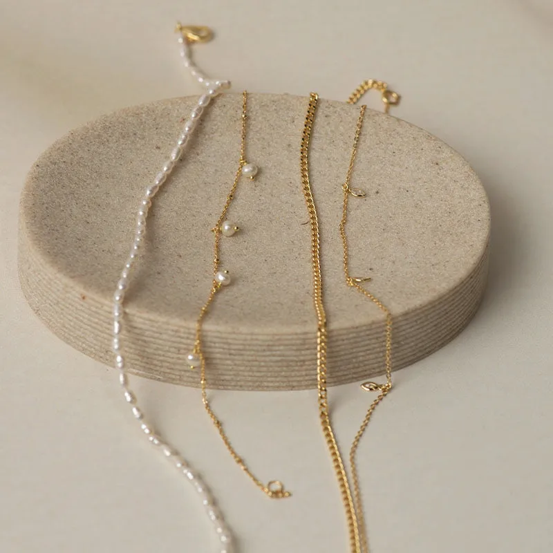 ANKLET WITH ZIRCONIA DROPLETS