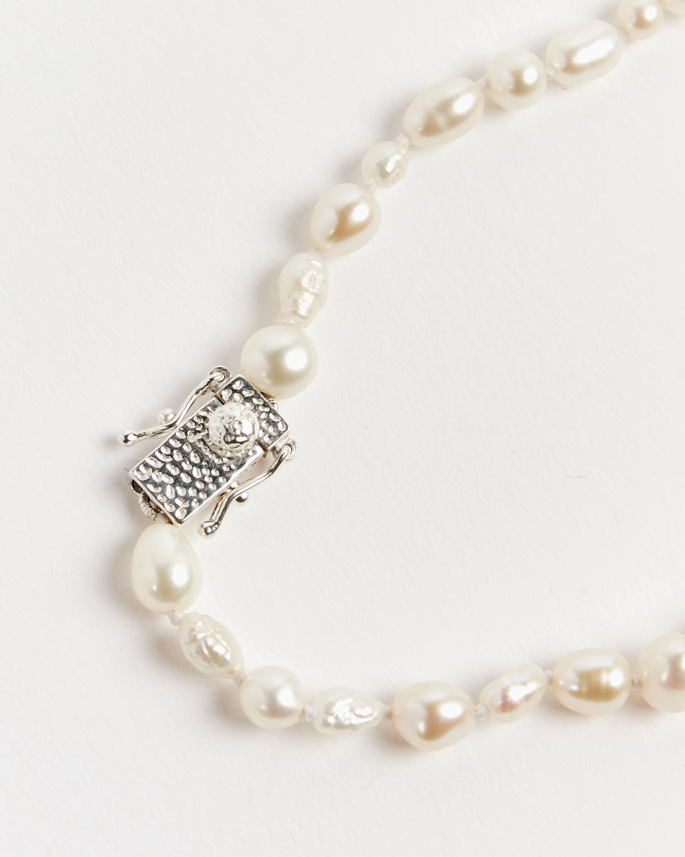 Antique Pearl Bracelet in Sterling Silver