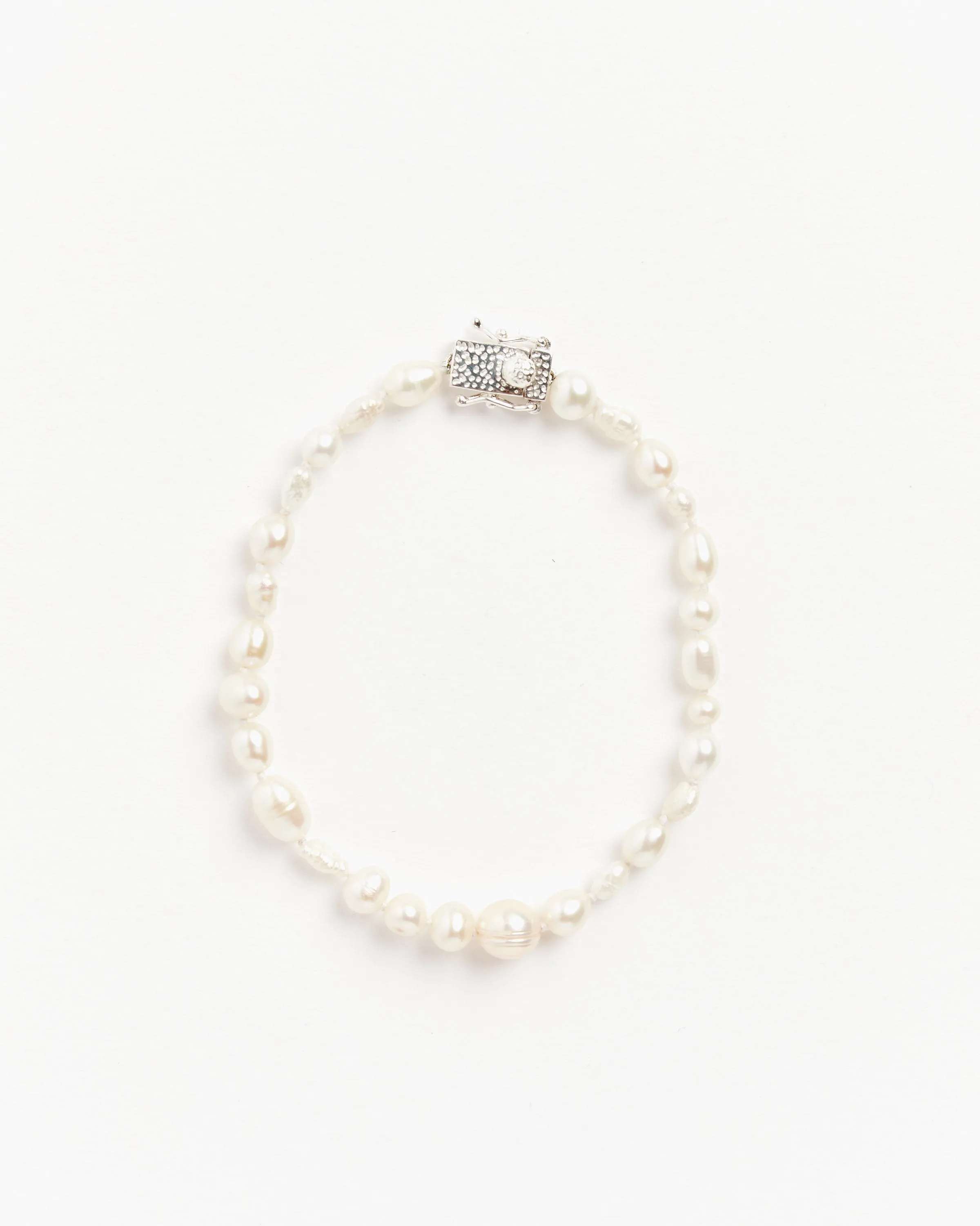 Antique Pearl Bracelet in Sterling Silver