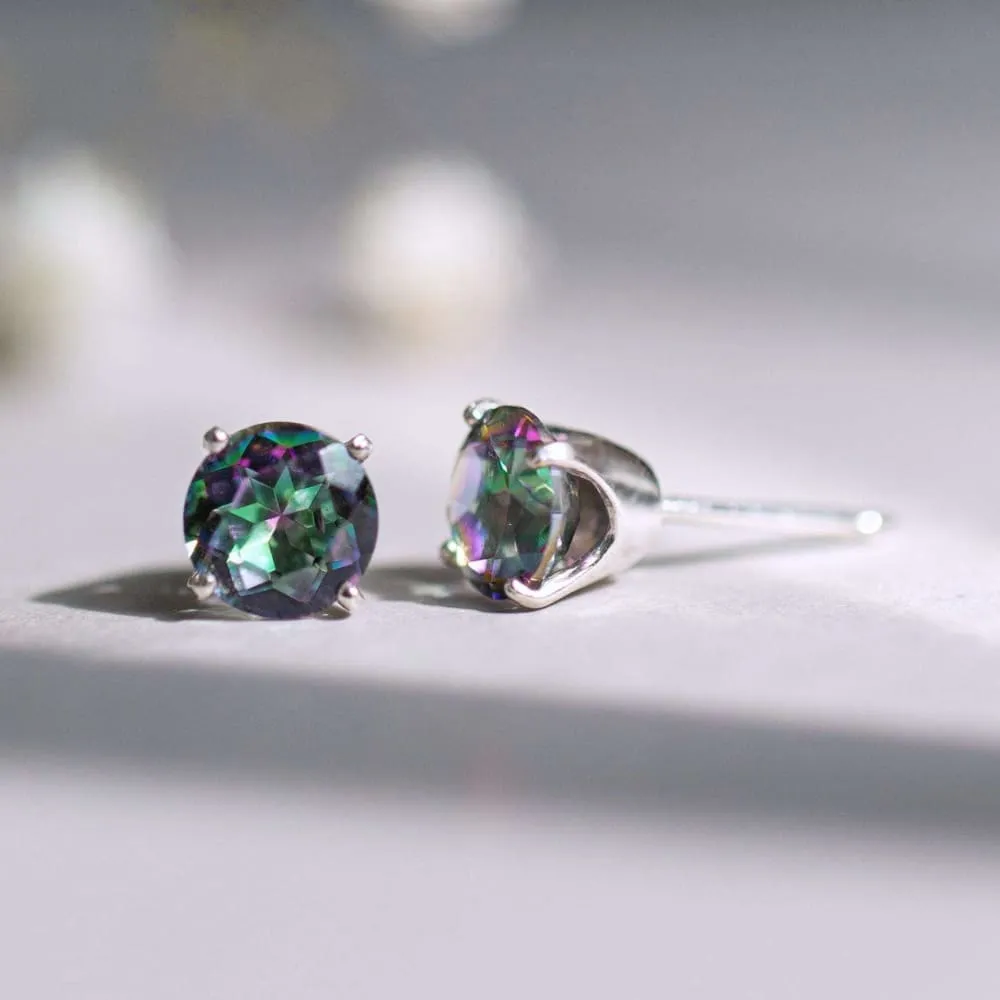 Birthstone Stud Earrings