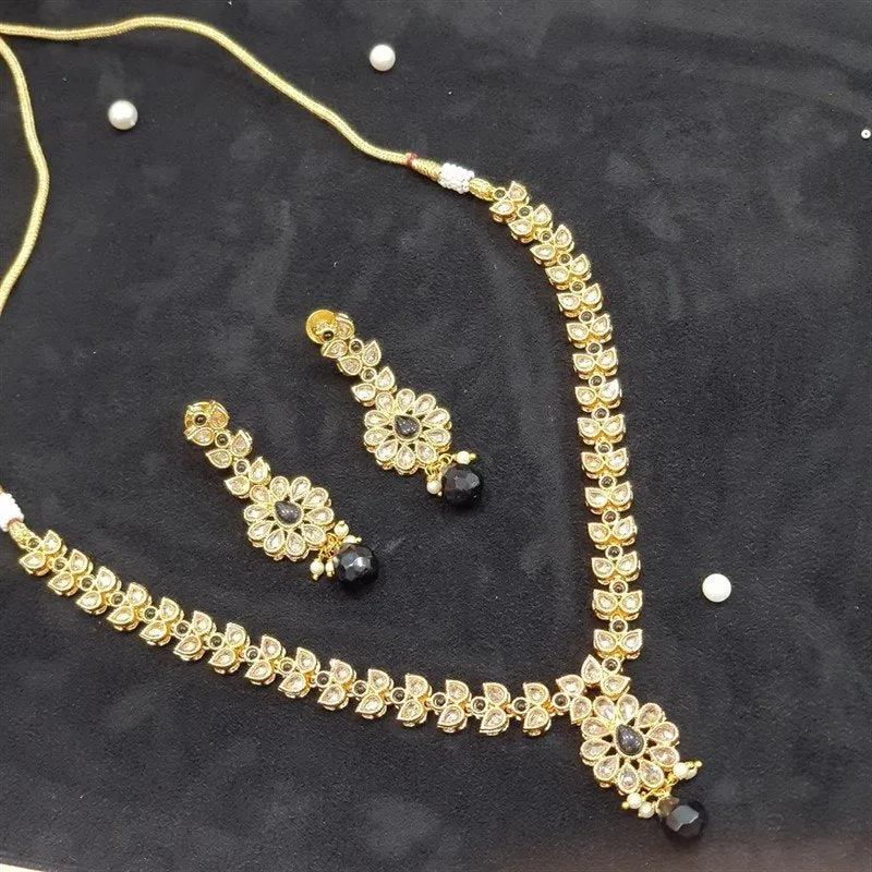 Black Gold Look Necklace Set 3799-7864