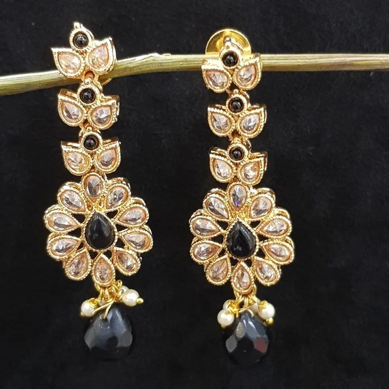 Black Gold Look Necklace Set 3799-7864