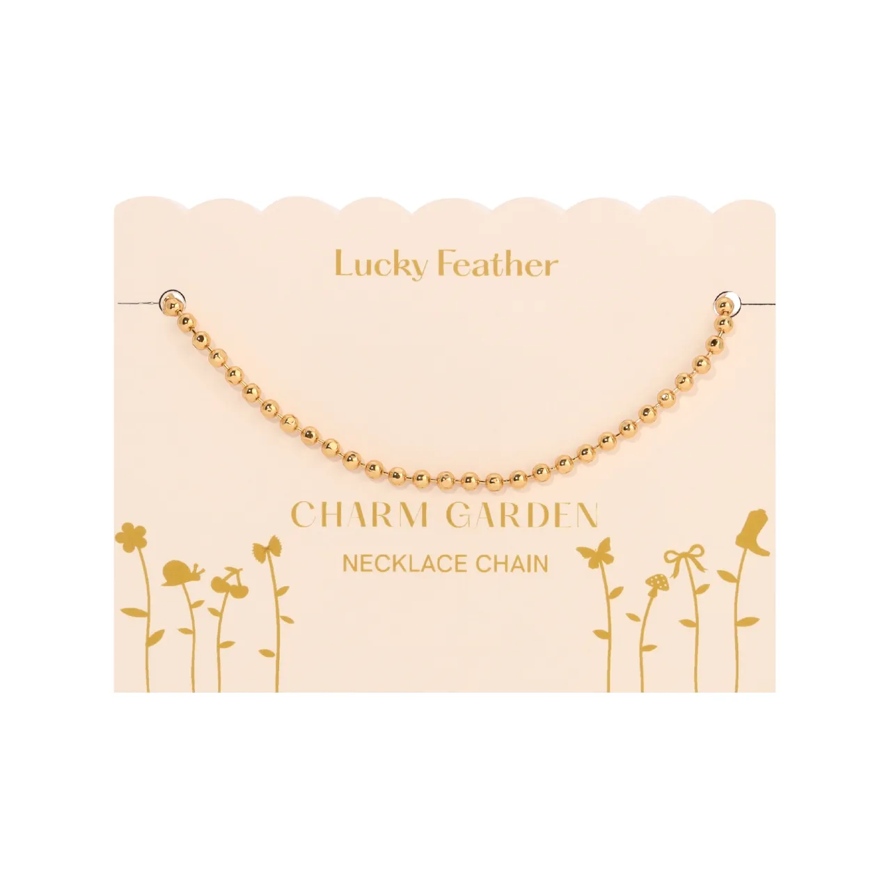 Charm Garden Gold Chain Necklace