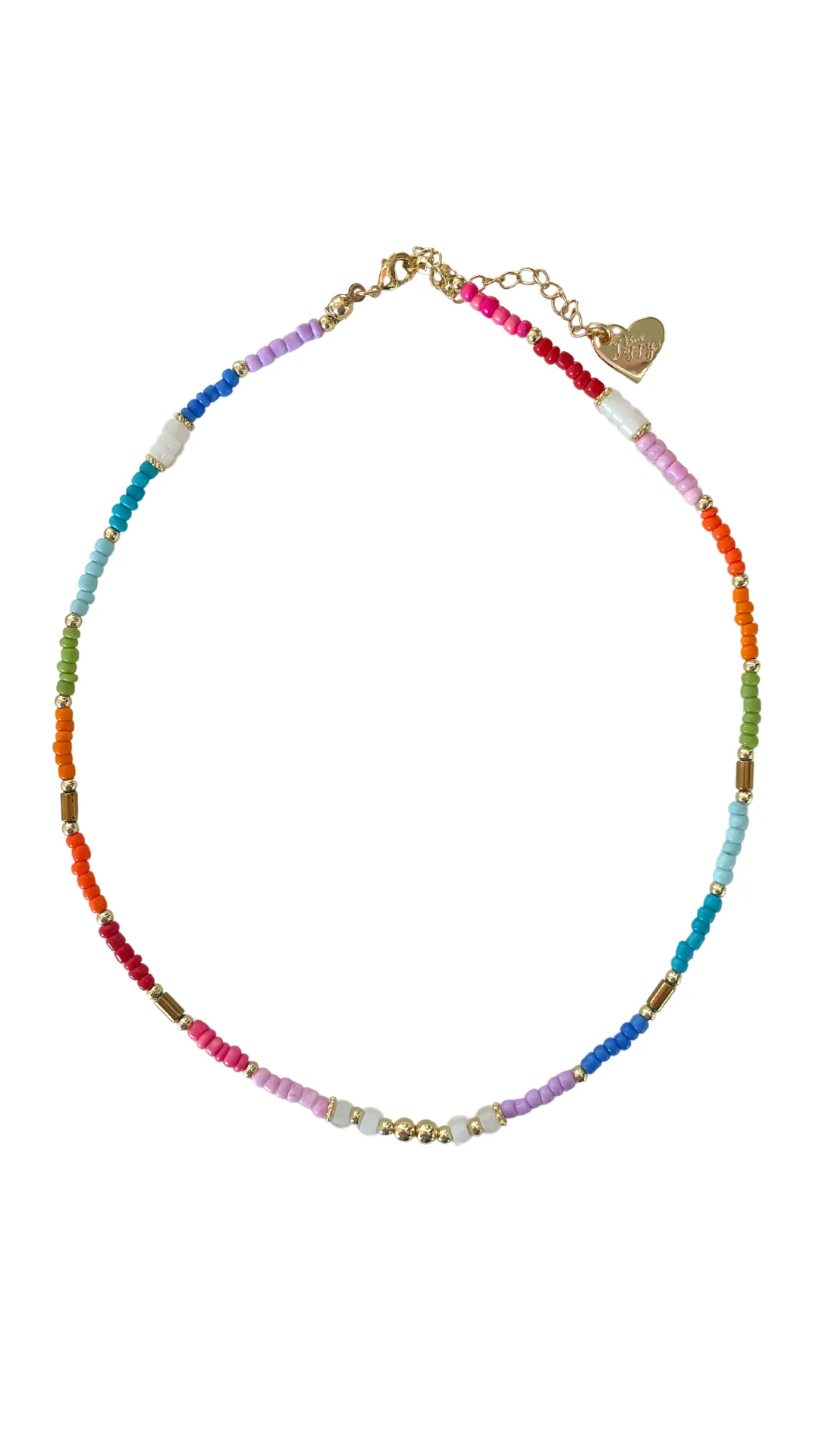 Colorblock Beaded Necklace