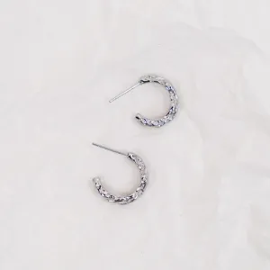 Coral Hoops - Silver