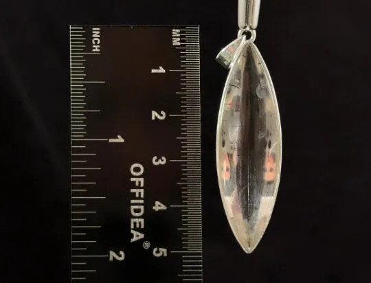 COVELLITE Pink Fire Quartz Crystal Pendant - Fine Jewelry, Healing Crystals and Stones, 53899
