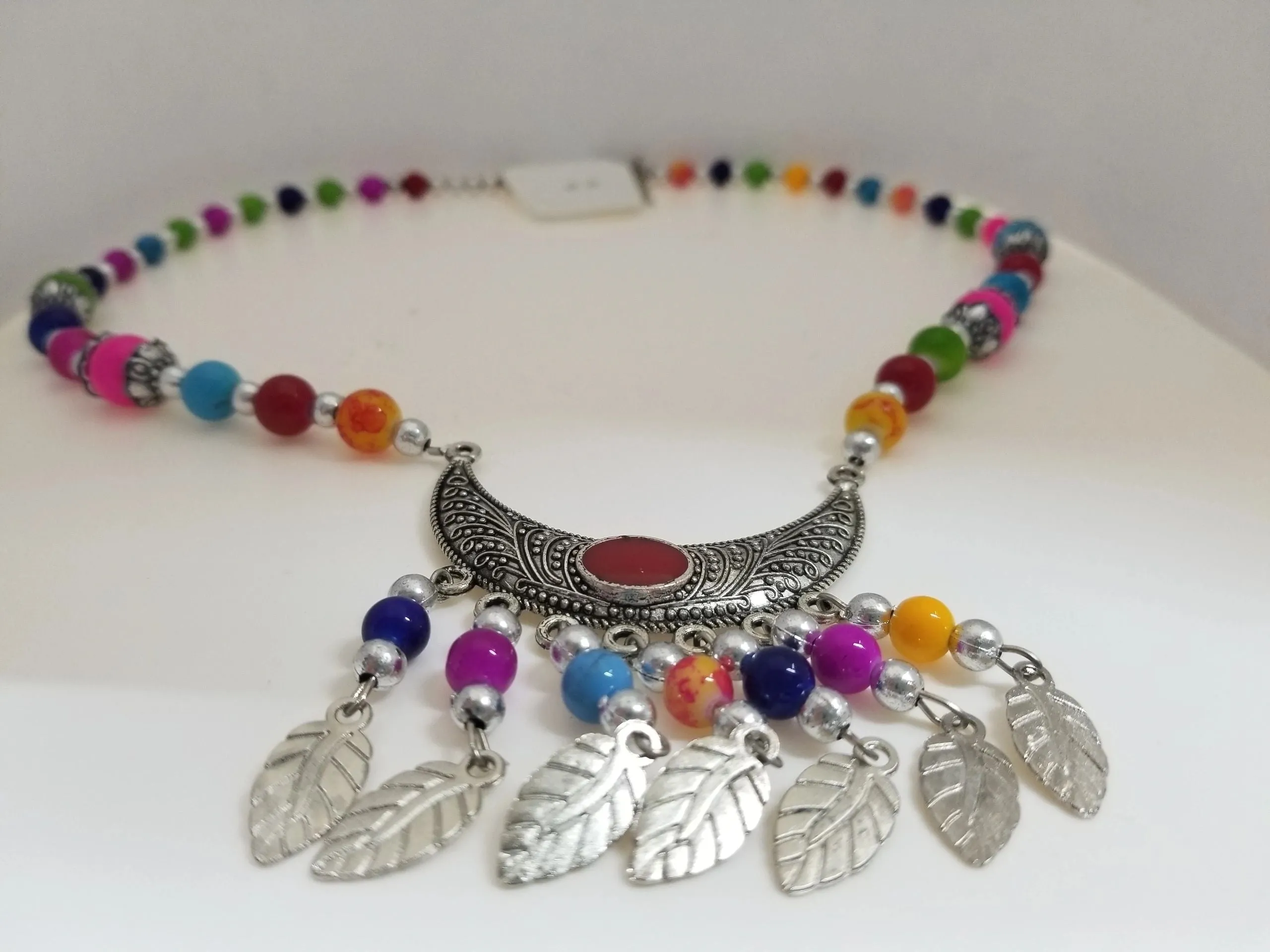 Crescent Moon Statement Necklace