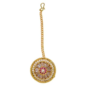 Ethnic Rakhdi Borla: AD Bridal Set