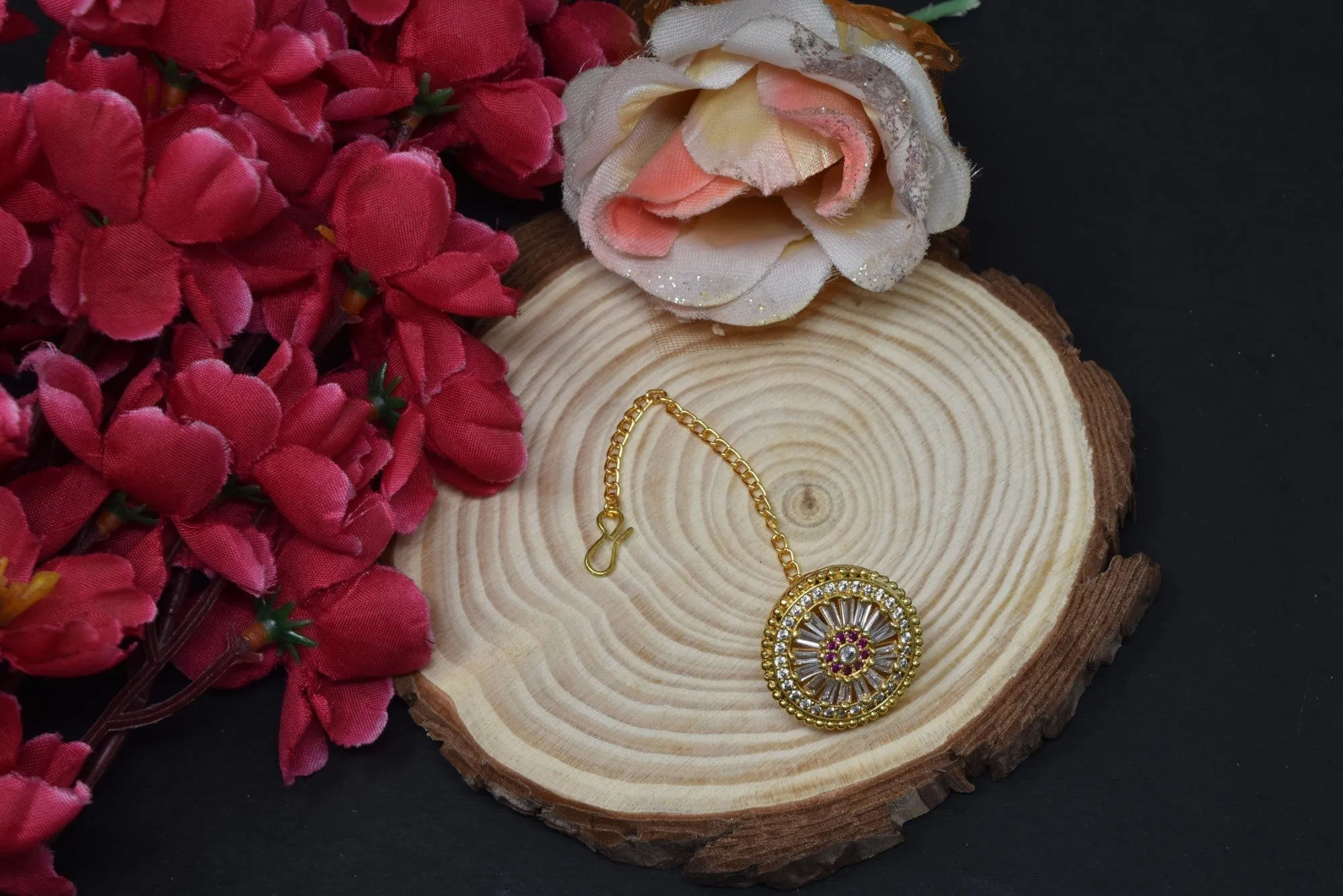 Ethnic Rakhdi Borla: AD Bridal Set