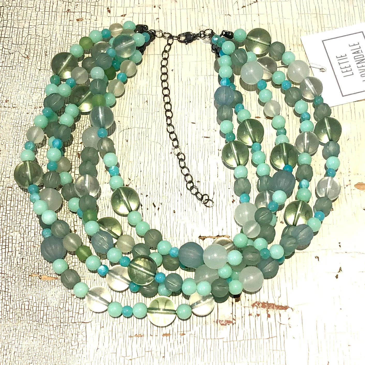 Fresh Mint Sylvie Statement Necklace