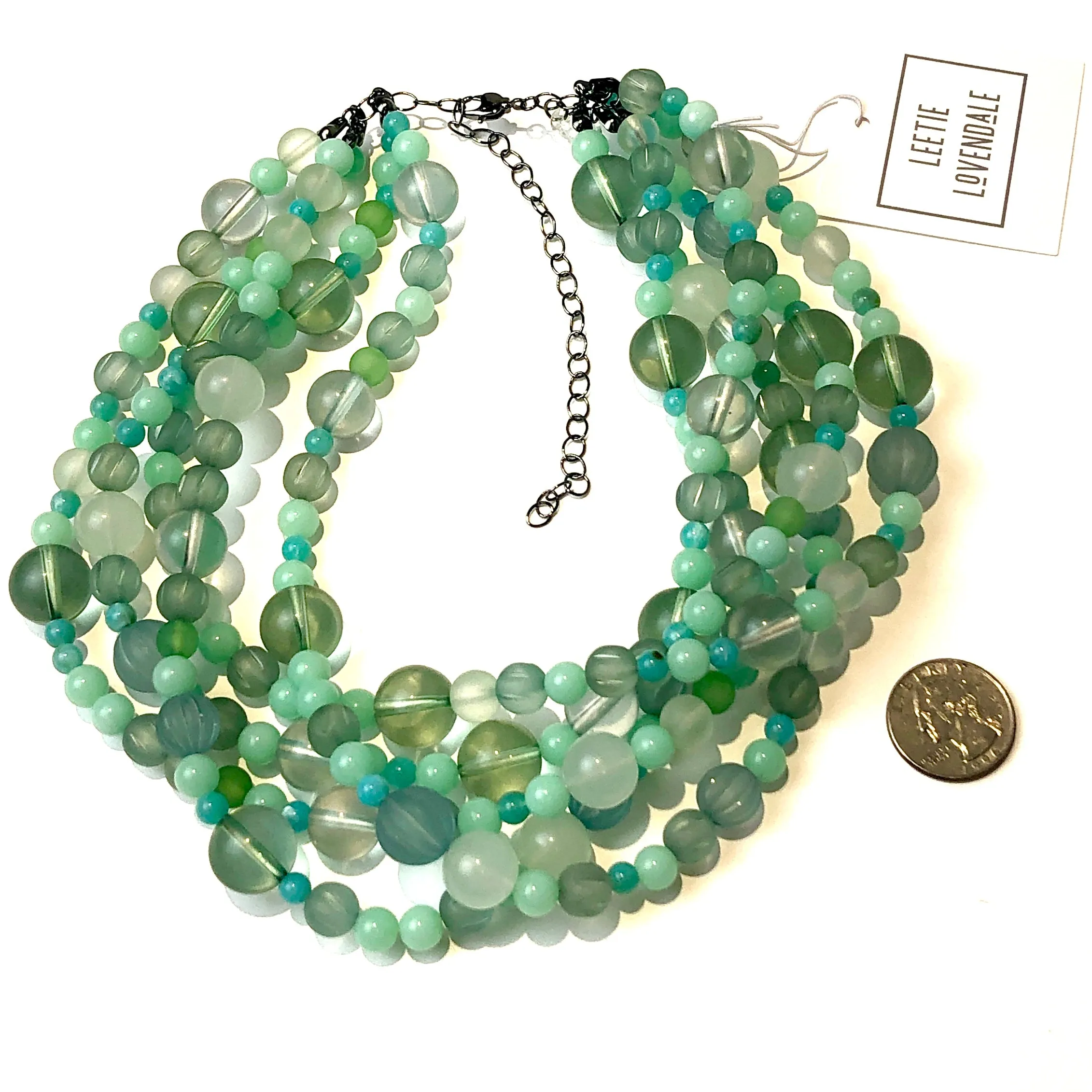 Fresh Mint Sylvie Statement Necklace
