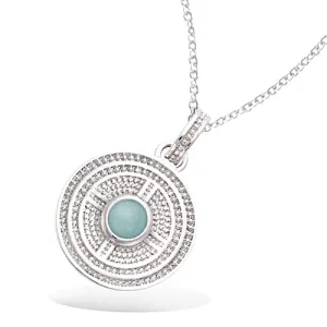 HARMONY AMAZONITE STERLING SILVER NECKLACE