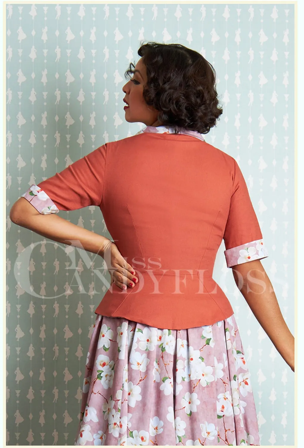 Lexi-Amber Linen blend short jacket by Miss Candyfloss