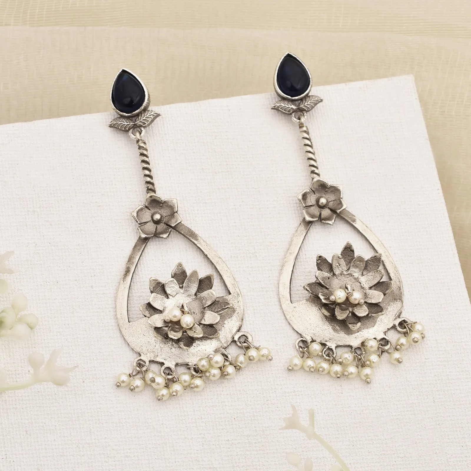 Madhavi Floral Dangler Earrings
