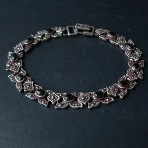 Majestic Class Black Onyx Marcasite Bracelet