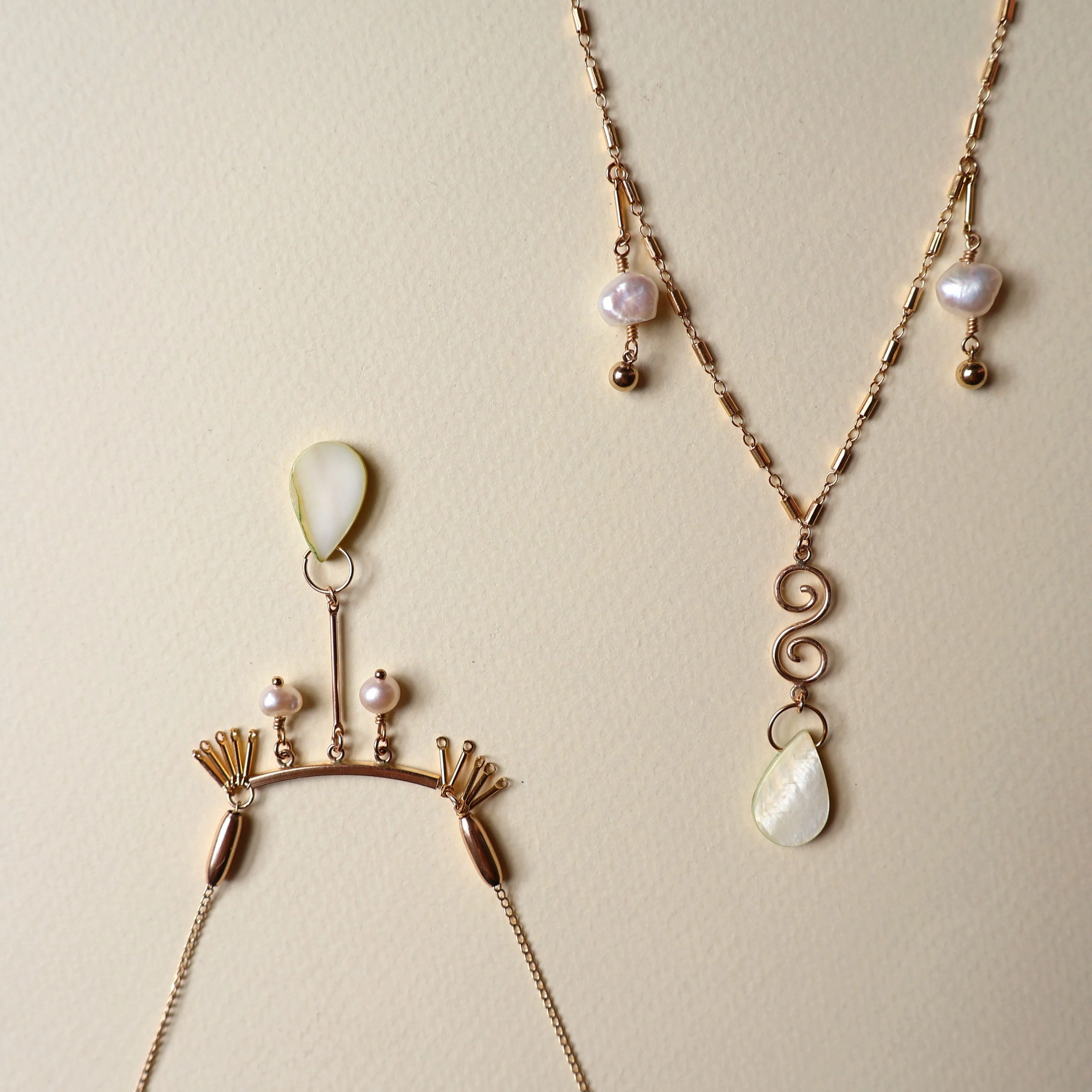 Marina Swirl Drop Necklace