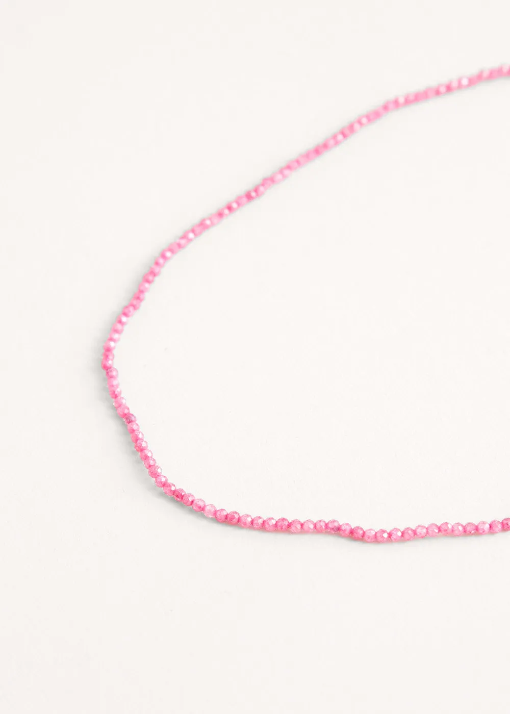 MINA BEADED NECKLACE - PINK