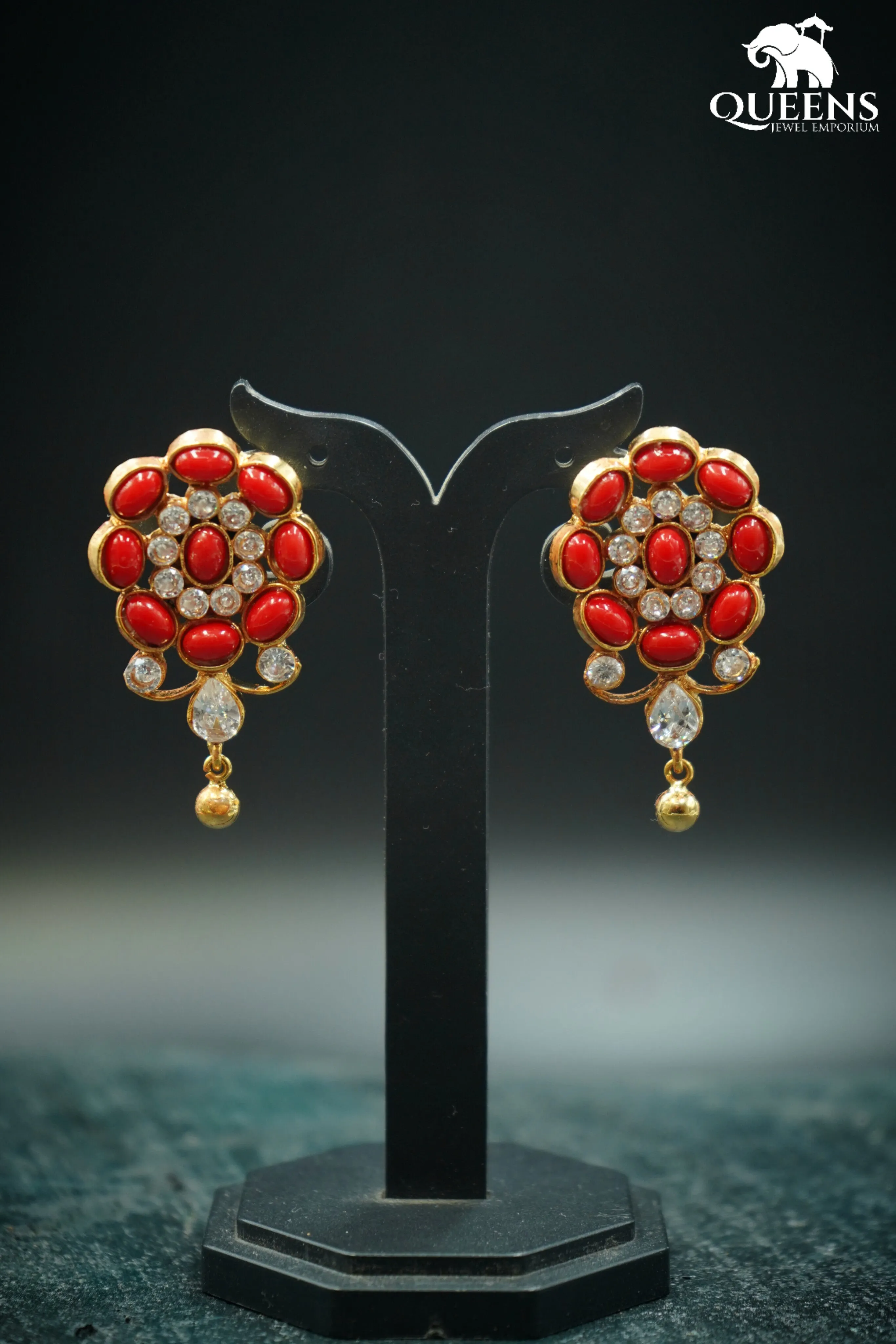 MOKSHA CORAL  EARRINGS