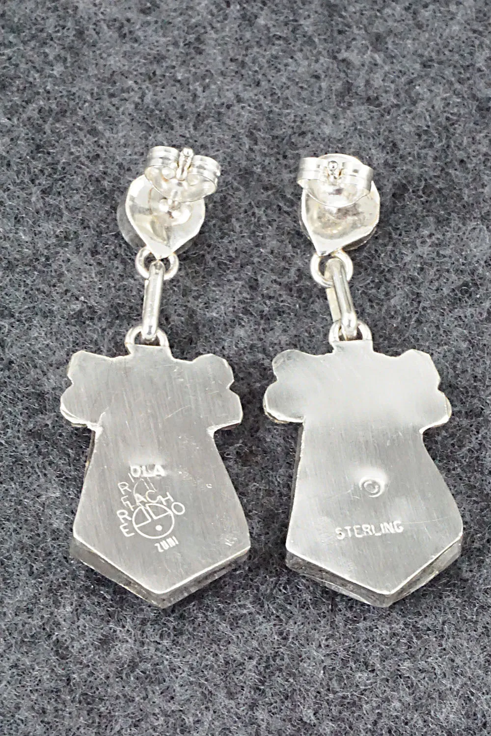 Multi Stone Inlay & Sterling Silver Earrings - Ola Eriacho