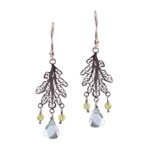 Oak leaf earrings - small
