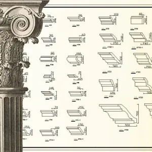 Ornamental Parts of Architecture -☆Architectural Decorative CAD Blocks☆ V.8