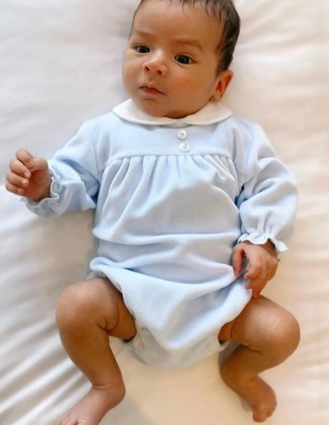 Pex Baby Boy Aspen Blue Romper