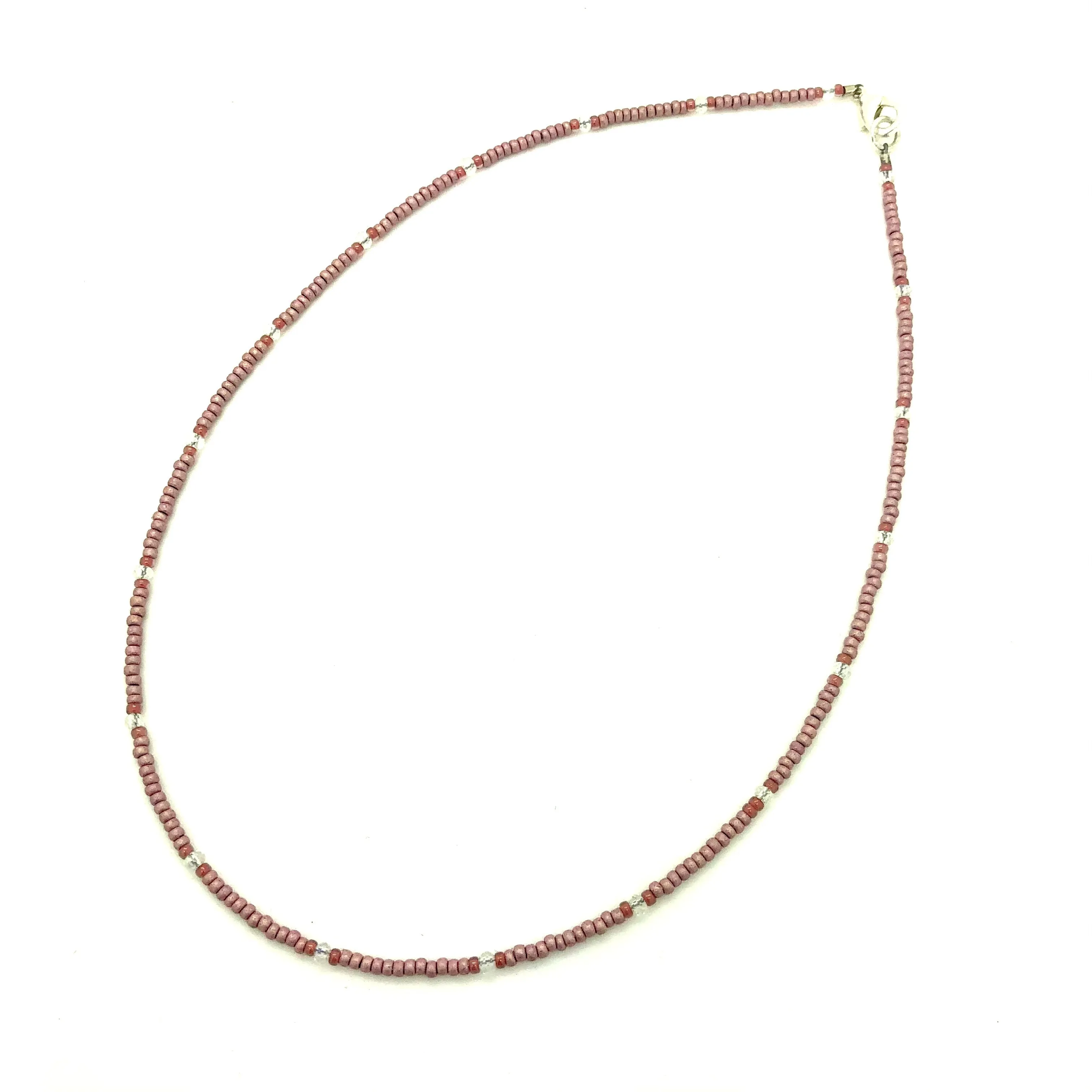 Pink Arches Beaded Necklace