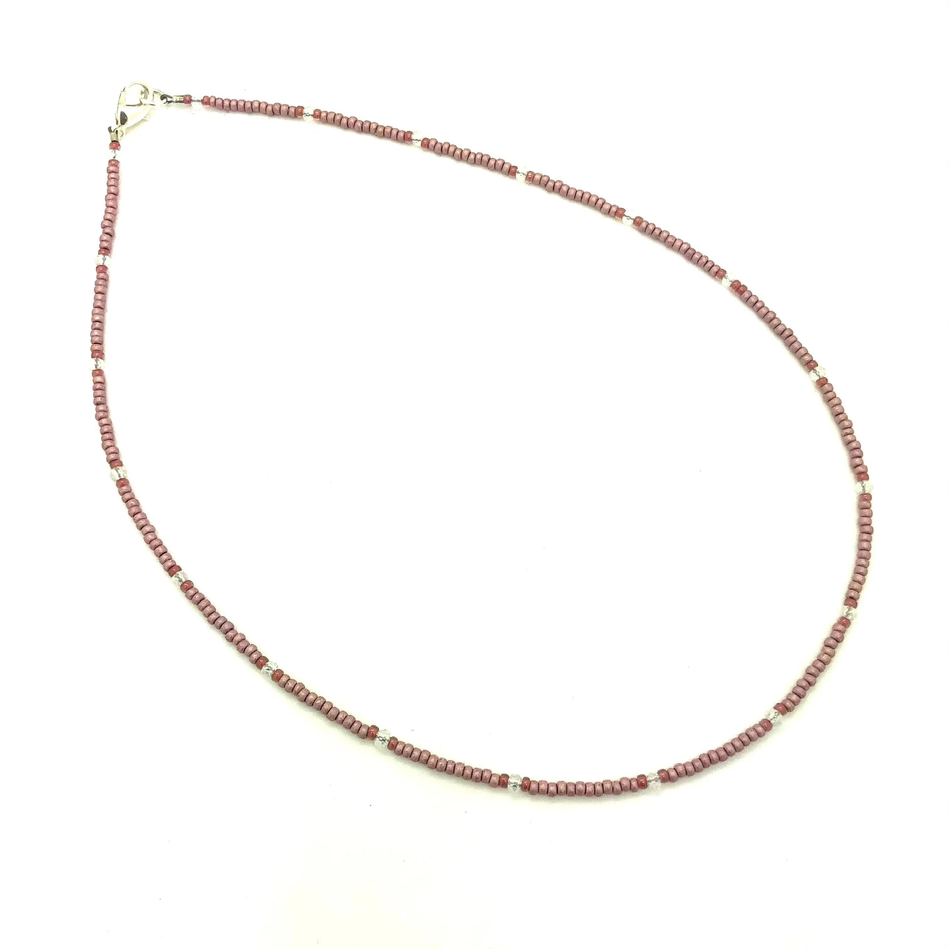 Pink Arches Beaded Necklace