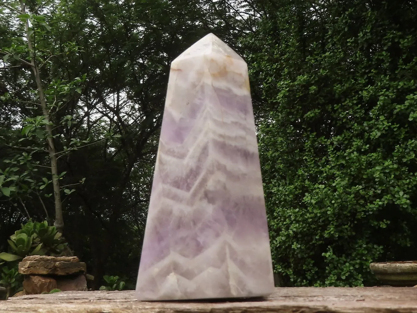 Polished Large Dream Amethyst Point x 1 From Madagascar