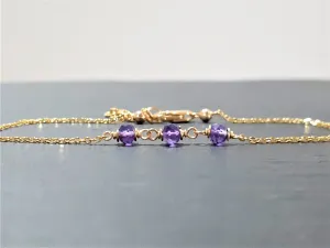 Purple Amethyst Anklet