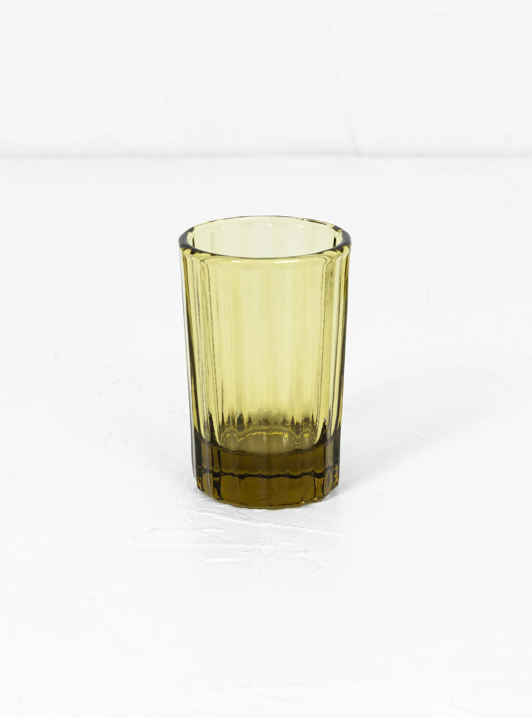 Reed Drinking Glass Set Amber