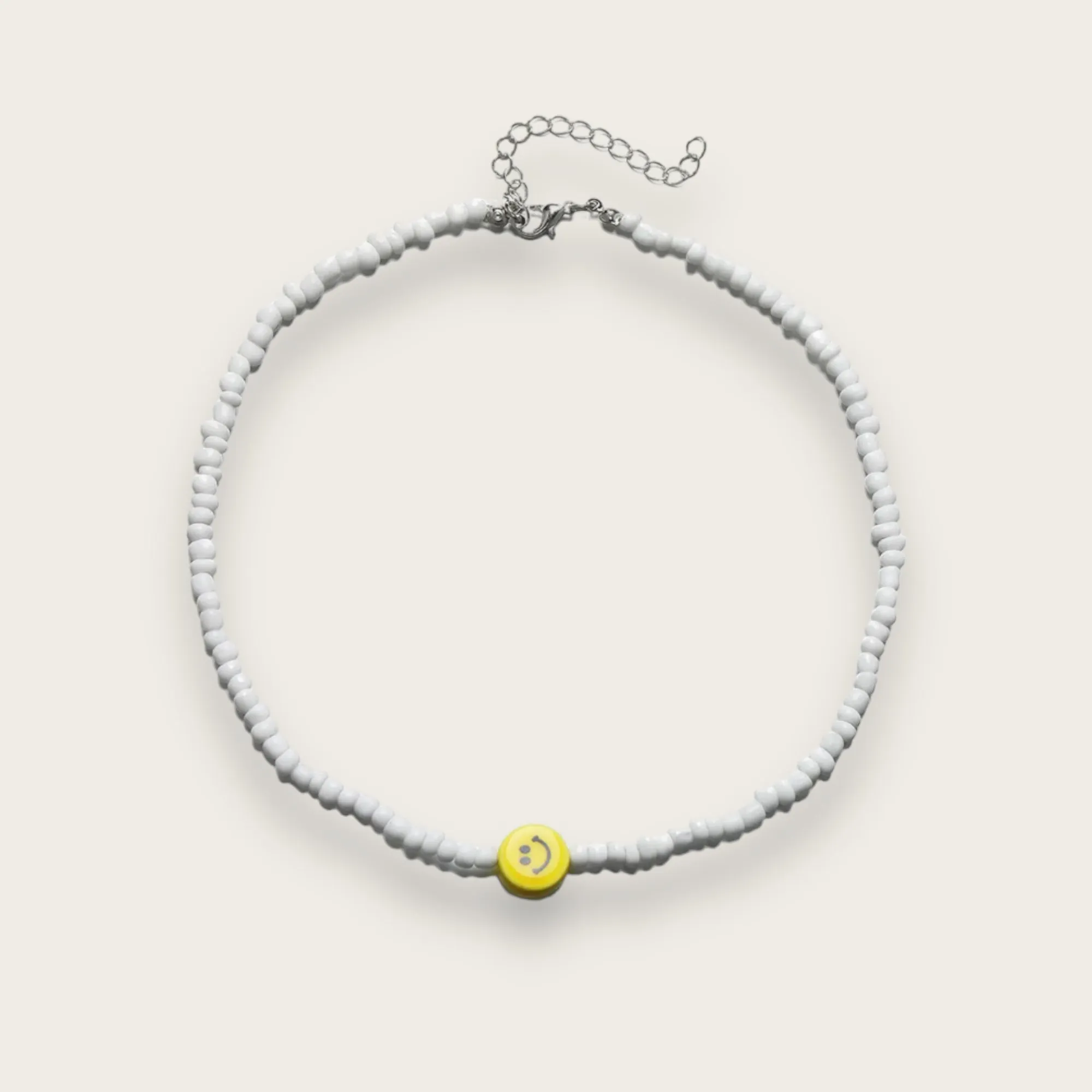 Smiley Beaded Necklace