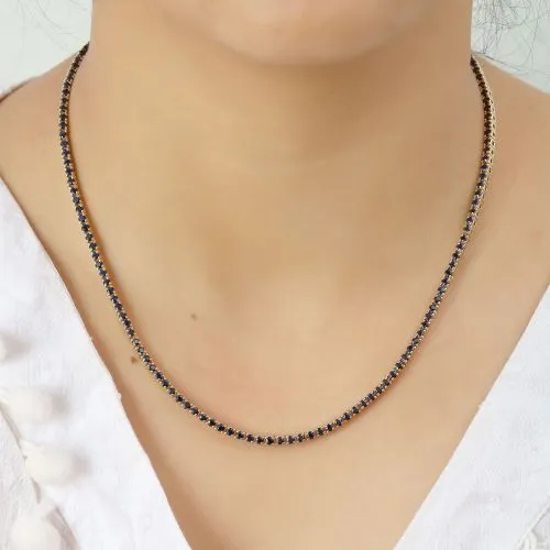 Smokey Quartz 10x8mm Paper clip Chain Necklace 13x11mm