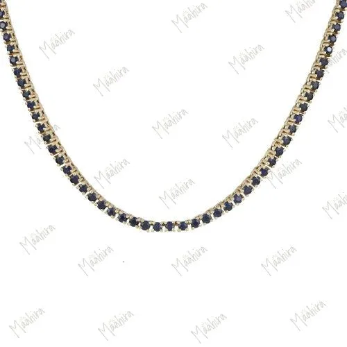 Smokey Quartz 10x8mm Paper clip Chain Necklace 13x11mm