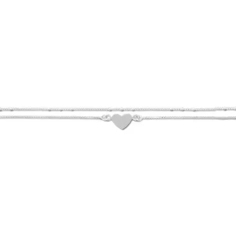 Sterling Silver Heart Anklet