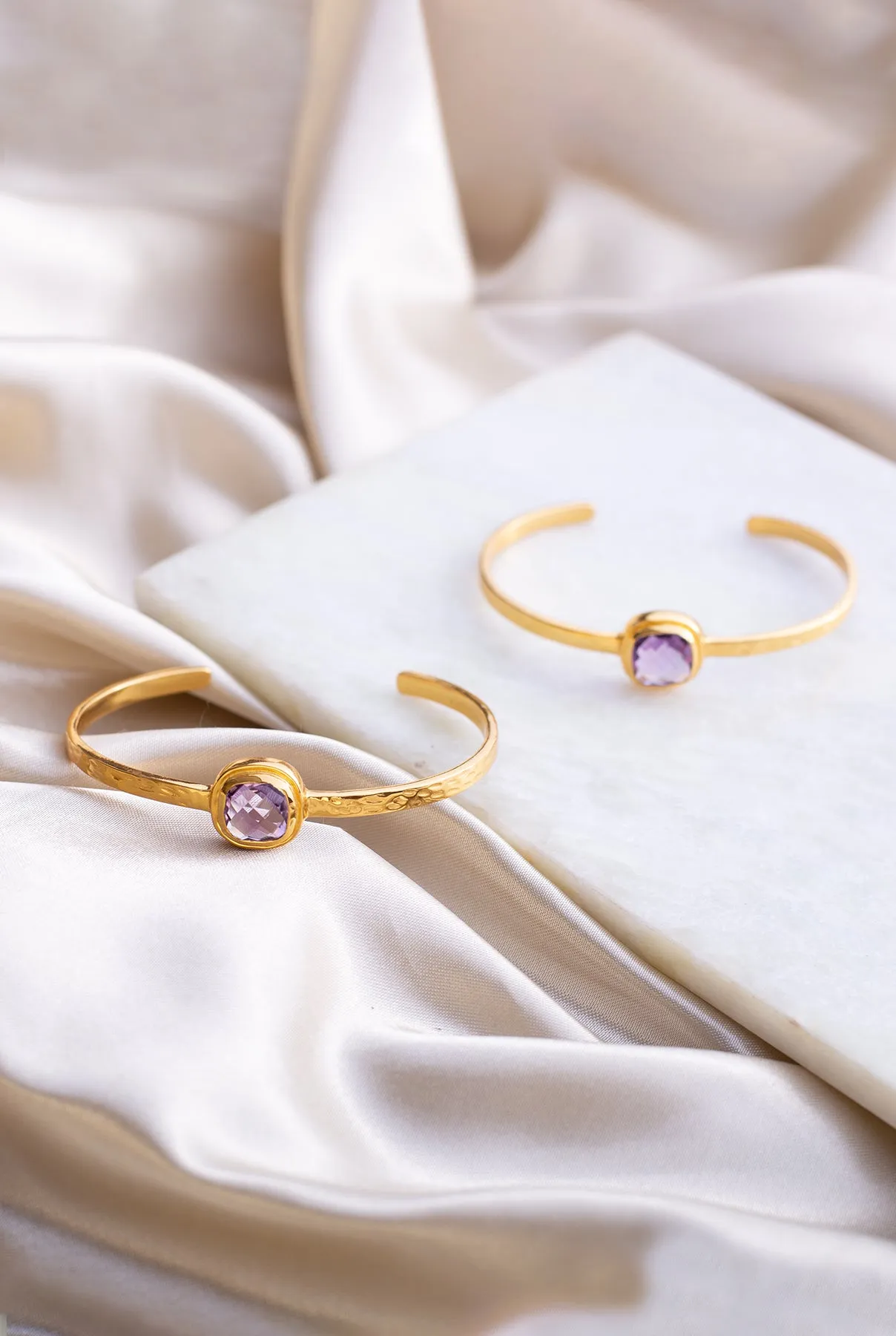The Amethyst Drop Bracelet