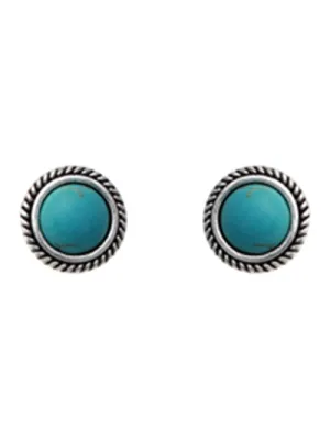 Women Fashion Turquoise Earrings, Stud Turquoise Statement Earring Set
