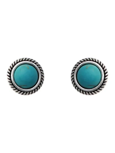 Women Fashion Turquoise Earrings, Stud Turquoise Statement Earring Set